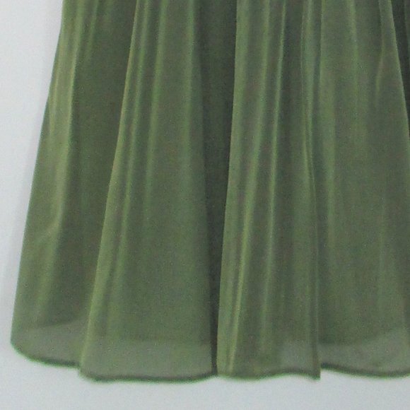 Alice & Olivia: Boho Chic,  Olive Green & Gold beaded Top, size XS - Picture 5 of 5